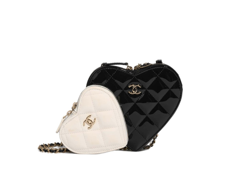 Coco double heart crossbody