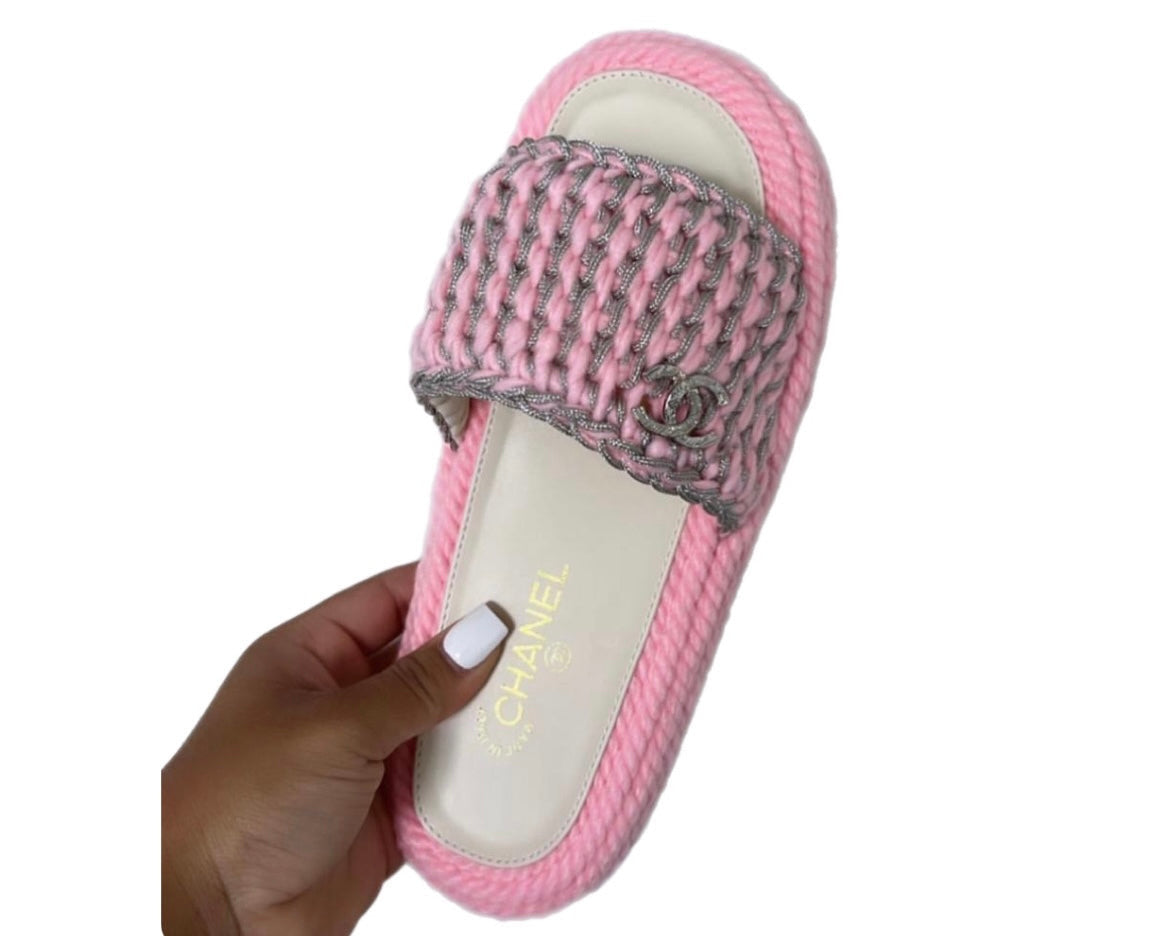 Coco knitted slides