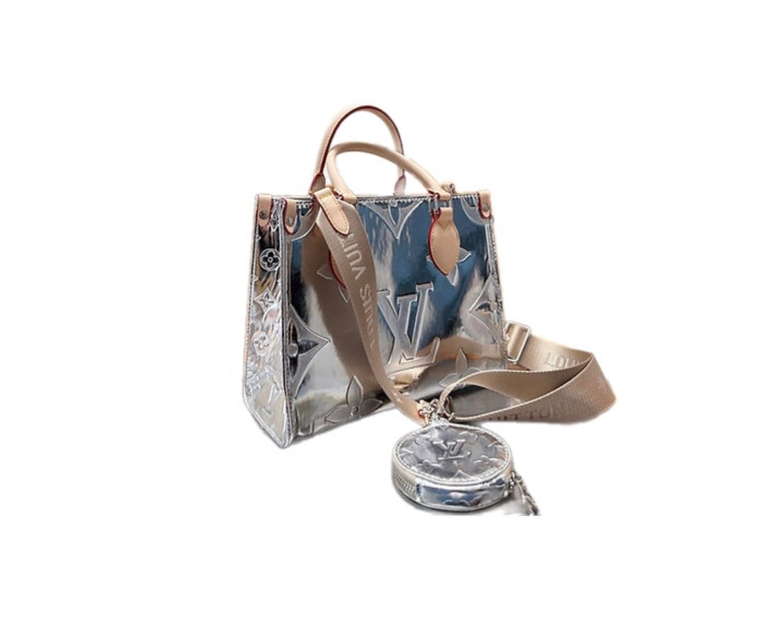 Lulu chrome tote